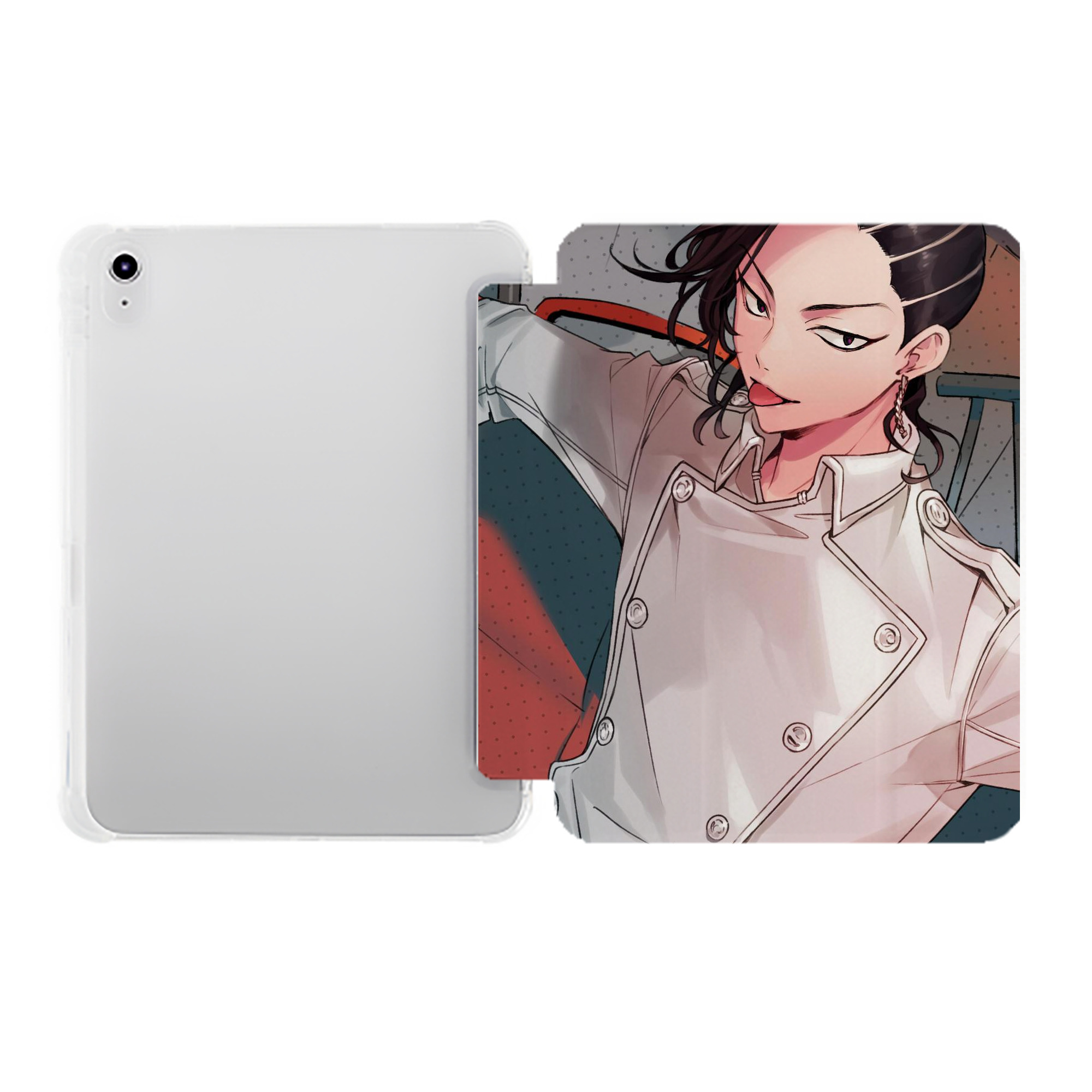 （画像用） 東京リベンジャーズ Tokyo Revengers IPad ケース ペン収納付き 三つ折りスタンド PUレザー×シリコン 対応機種9.5/10.5/10.9インチ